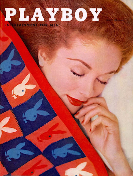 Original Playboy Zeitung Mai 1956 USA Cover mit Dolores Taylor und Bunny-Musterband