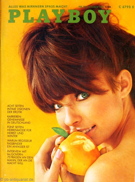 Playboy 1972 Oktober Deutsche Originalausgabe