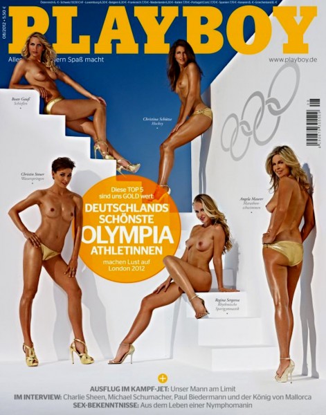 Playboy August 2012, Playboy Beate Gauß, Playboy Angela Maurer, Playboy Christina Schütze, Playboy Regina Seergeva, Playboy Christin Steuer, 